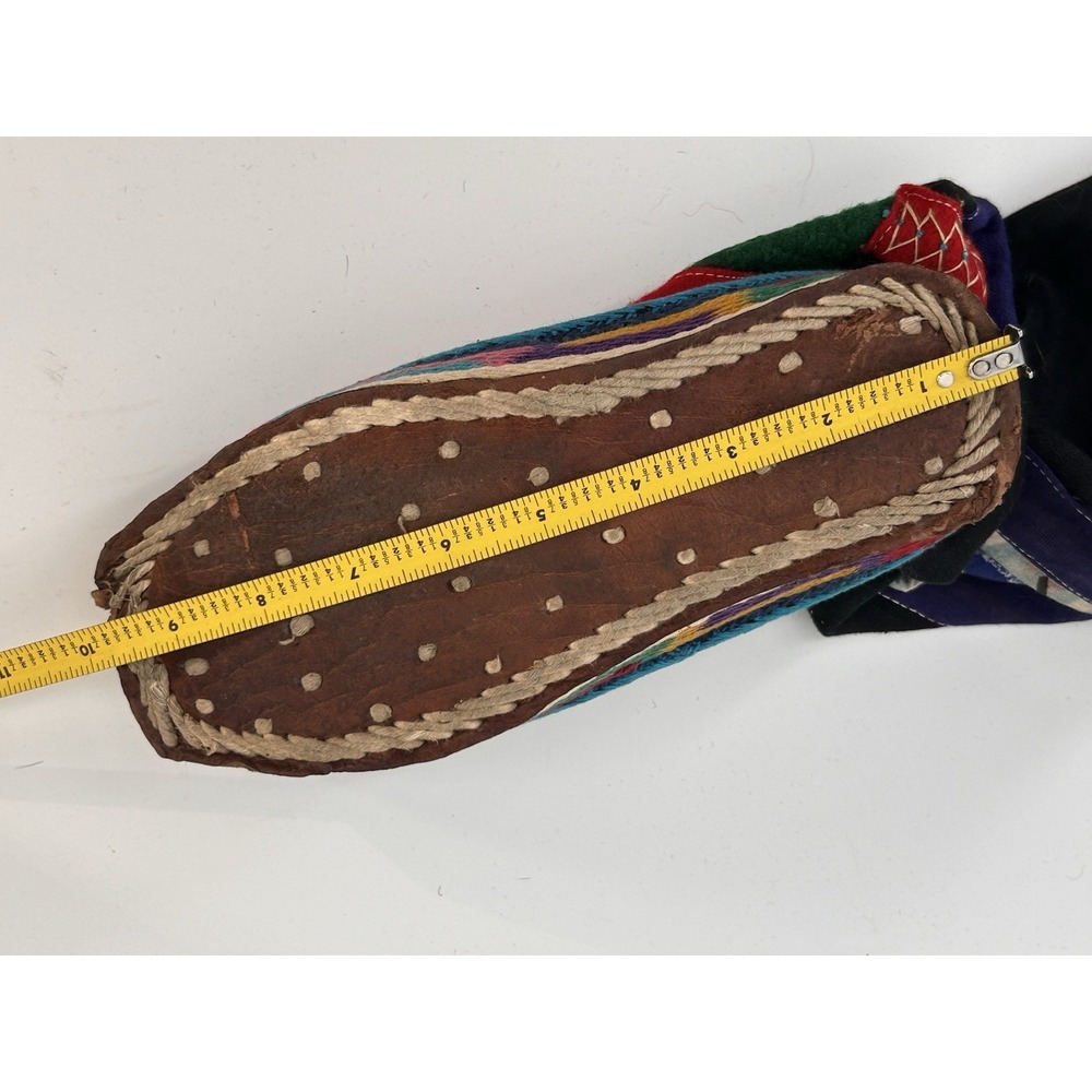 Vintage 1960s Tibetan Felt Hand Embroidered Felt Boots Boho Mongolian Himalayan - Picture 16 of 16